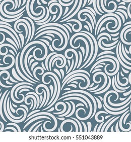 Blue abstract seamless  pattern