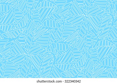 Blue abstract seamless pattern. Vector illustration