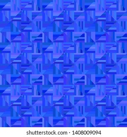Blue abstract seamless striped square pattern - vector tile mosaic background design