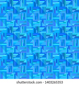 Blue abstract seamless striped triangle pattern - vector mosaic tile background graphic design