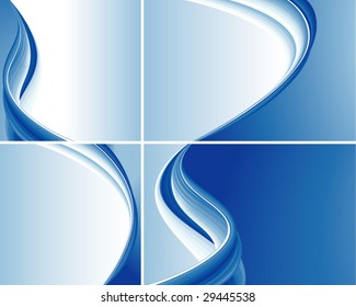 onda de conjunto abstracta azul