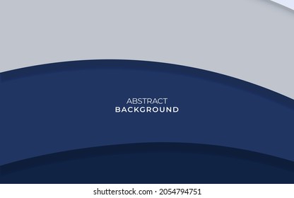 blue abstract shape background with overlap layer
