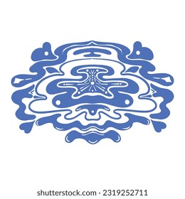 Blue Abstract Shape ,good for graphic design resources, posters, prints, backgrounds, and more.