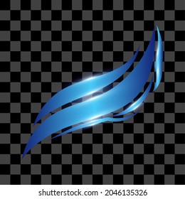 Forma abstracta azul con brillo de los elementos de efecto especial recursos de diseño para afiches, banner de negocios, volante, anuncio, catálogo, web, sitio web, presentación