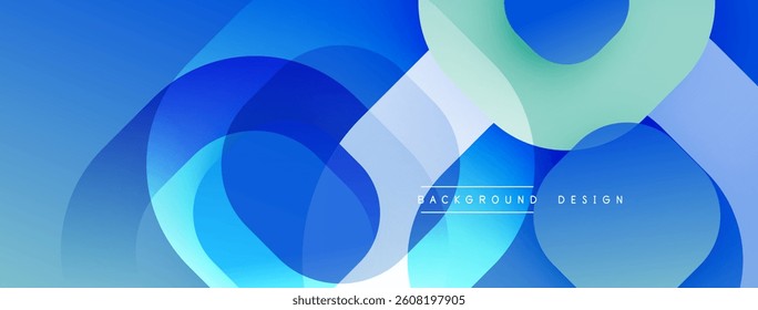 Blue abstract shapes overlap. Gradient colors create depth. Smooth transitions, modern design. Minimalist aesthetic, vibrant hues. Perfect backdrop for digital projects.