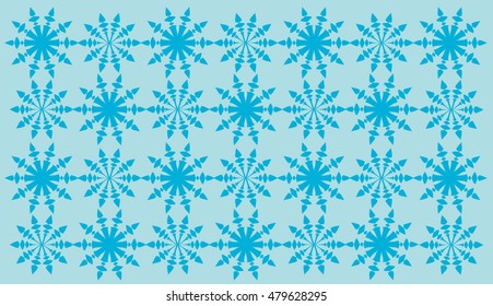 Blue abstract shapes pattern