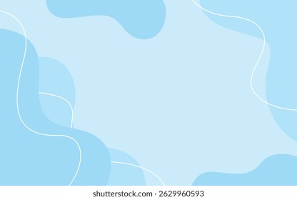Blue Abstract Simple Design Background