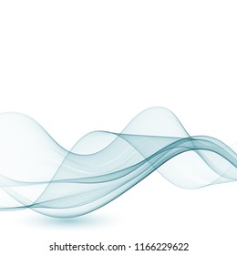 Blue abstract smoke.Vector background.