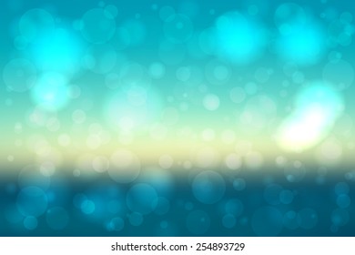 Blue abstract smooth blur background with lights over it.