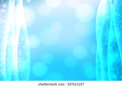 Blue abstract smooth blur background with lights over it.