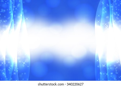 Blue abstract smooth blur background with lights over it.