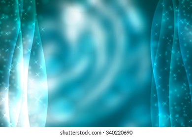 Blue abstract smooth blur background with lights over it.
