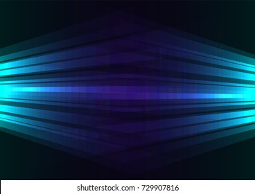 blauer abstrakter Speed-Spotlight-Hintergrund, quadratische Linie, geometrischer Hintergrund der Technik, Vektorillustration-Illustration