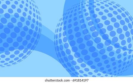 Blue Abstract Spiral Globe Background