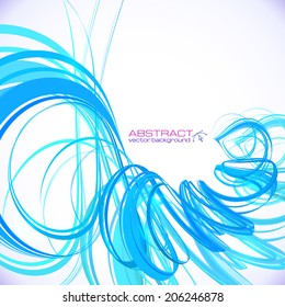 Fondo de Vector espiral abstracto azul