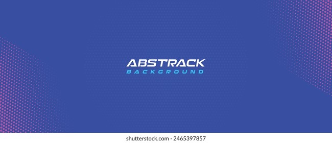 Blue Abstract Sports Background Vector. International Sports Day Banner Illustration