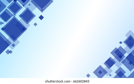 Blue abstract square background