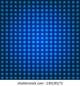 Blue abstract star background. Vector image