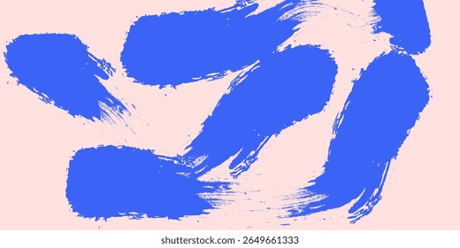 Blue abstract stipple background, vertical brush strokes. Hand drawn geometric graffiti bg. Banner with bold spiral brushstrokes. Vector doodle lines with scattered dots. Trendy stipple sand effect.