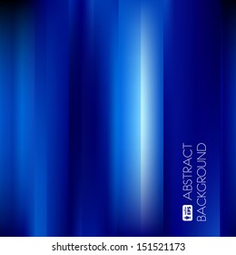 Blue Abstract Striped Background. Vector Illustration.