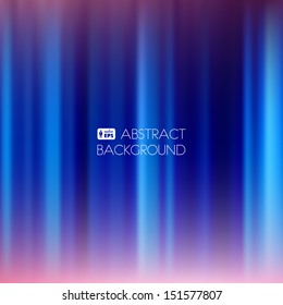 Blue Abstract Striped Background. Vector Illustration.