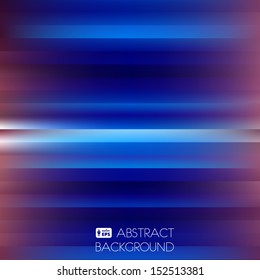 Blue Abstract Striped Background. Vector Illustration.