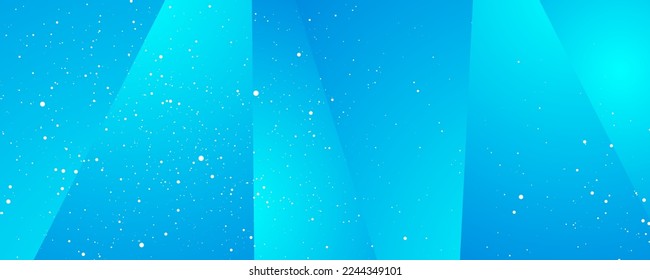 Blue abstract stripes and small dots geometric background. Vector design