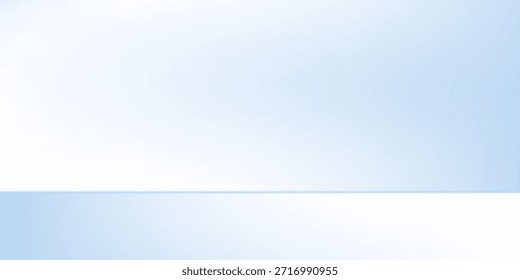 Blaues abstraktes Studiozimmer. Heller Limbo-Hintergrund. Abstrakter 3D-Hintergrund für Produktpräsentation. Minimale Wandszene abstrakt einfach