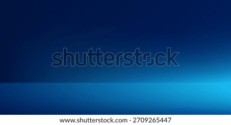 Blue abstract studio room. Limbo light background. Abstract 3d backdrop for product presentation. Minimal wall scene art