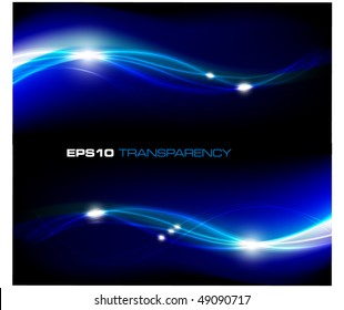 Blue abstract stylish fantasy background  - vector illustration