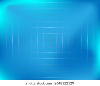 Blue abstract tech background with smooth gradients and grid lines, perfect for futuristic, digital, business, or science-related design projects