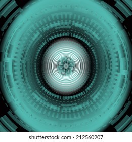 Blue abstract techical background design vector