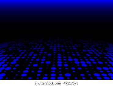 Blue abstract techno field