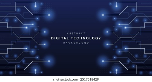 Blue abstract technology background. business technology communication. Hi tech digital connection. high tech. science. modern technology business concept. futuristic background. vector illustration