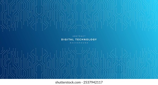 Blue abstract technology background. business technology communication. Hi tech digital connection. high tech. science. modern technology business concept. futuristic background. vector illustration