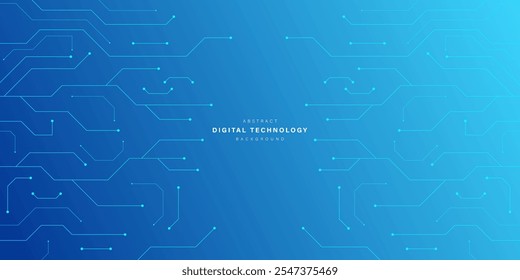 Fondo de tecnología abstracta azul. comunicación de tecnología empresarial. Conexión digital de alta tecnología. alta tecnología. ciencia. concepto de negocio de tecnología moderna. fondo futurista. Ilustración vectorial