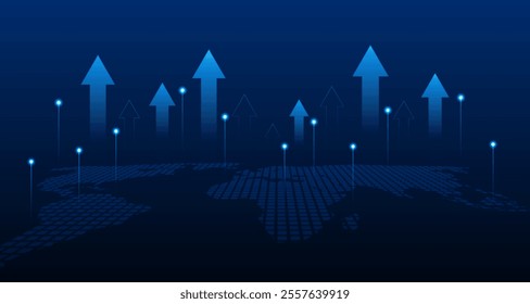 Blue abstract technology background. business technology communication. Hi tech digital connection. high tech. science. modern technology business concept. futuristic background. vector illustration