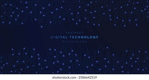 Blue abstract technology background. business technology communication. Hi tech digital connection. high tech. science. modern technology business concept. futuristic background. vector illustration