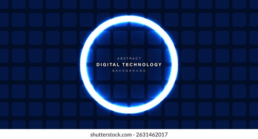 Blue abstract technology background. business technology communication. Hi tech digital connection. high tech. science. modern technology business concept. futuristic background. vector illustration