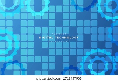 Blue abstract technology background. business technology communication. Hi tech digital connection. high tech. science. modern technology business concept. futuristic background. vector illustration