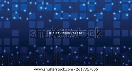 Blue abstract technology background. business technology communication. Hi tech digital connection. high tech. science. modern technology business concept. futuristic background. vector illustration