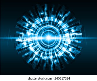 Blue Abstract Technology background for computer graphic website and internet. Light