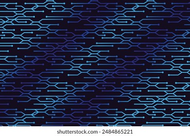 Blue Abstract Technology Background Design