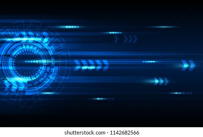 Blue abstract technology background. Digital concept. Vector illustration design.