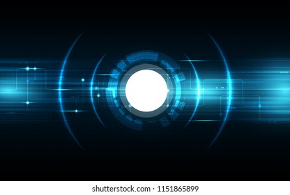 Blue abstract technology background. Digital concept. Vector illustration design.