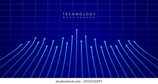  fundo azul abstrato tecnologia azul ou fundo vetorial tema digital com linhas brilhantes ou dados de néon movendo dados digitais e néon artificial ilustração fundo fibra óptica