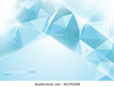 Blue Abstract technology background. Geometric and concept