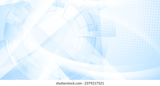 Fondo de tecnología abstracta azul, ilustración vectorial de diseño moderno