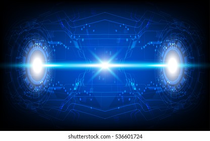 Blue abstract technology background perspective line element