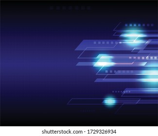 Blue Abstract Technology Background. Vector Illustration Design.